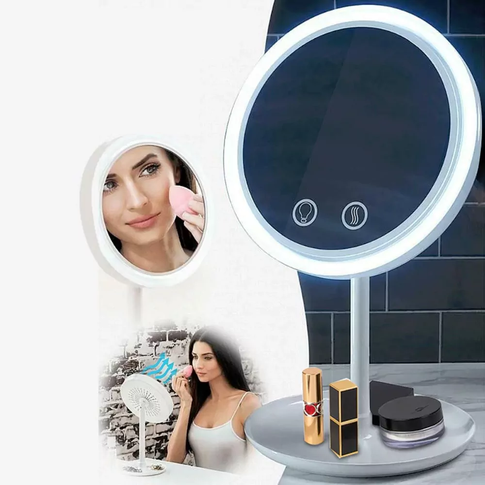 Mirror Fan Light-EG-BT - 3x1 مراية المكياج (12)